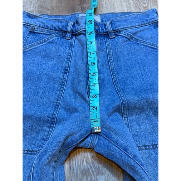 Everlane Organic Cotton Denim Utility Cheeky Jean Size 27 Blue Straight-Leg Raw - Picture 5 of 7